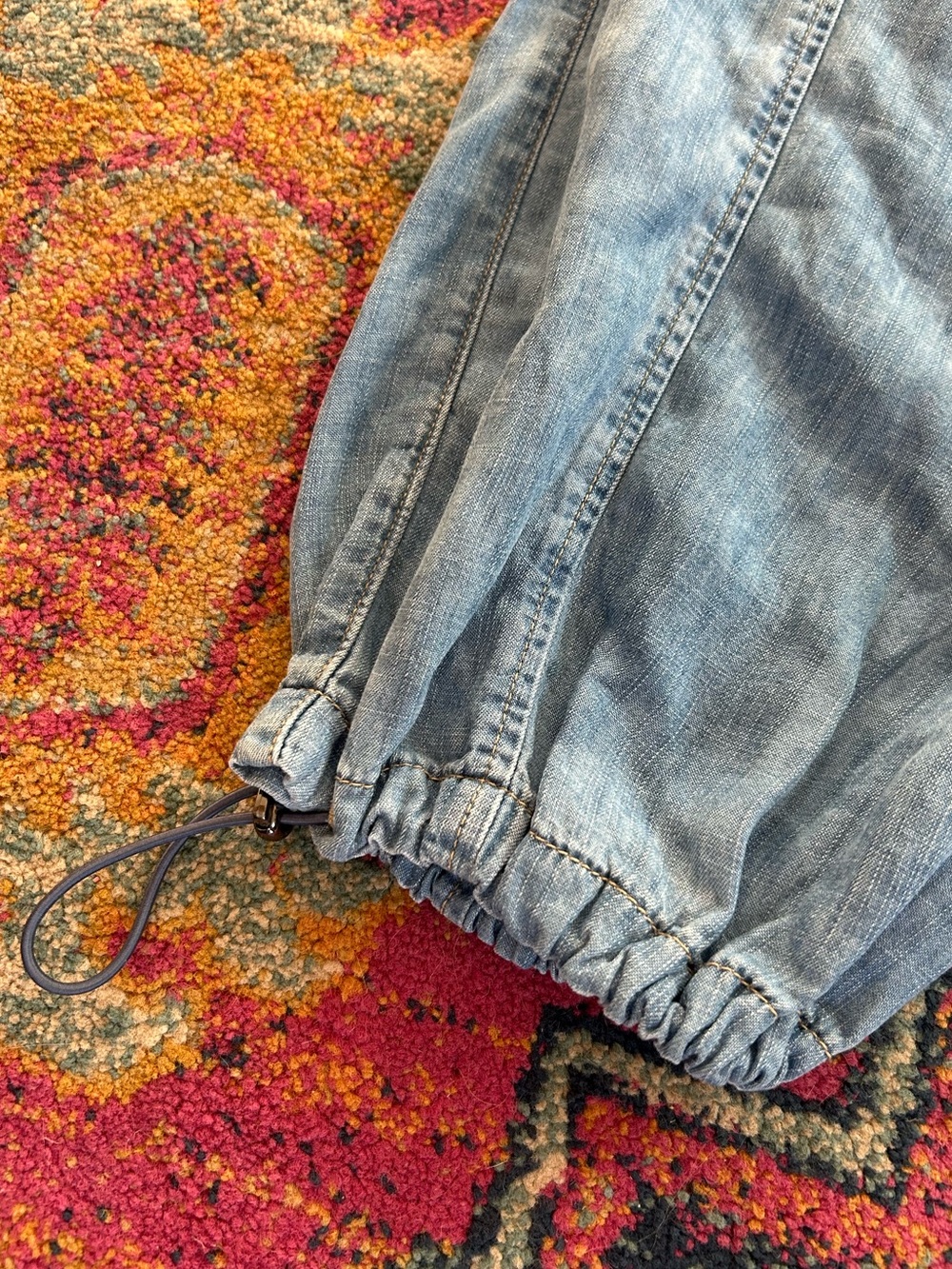 Lane Bryant | Women’s Chambray Blue High Rise Pull On Drawstring Jogger Pants 14 - Picture 10 of 16